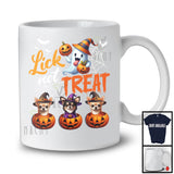 Lick Not Treat, Adorable Halloween Costume Three Witch Chihuahua Witch Owner, Family Group T-Shirt