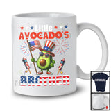 Little Avocado's Brother, Awesome 4th Of July American Flag Avocado, Patriotic Family Group T-Shirt