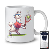 Llama Playing Tennis; Lovely Tennis Llama Player Playing Lover; Matching Sport Team T-Shirt