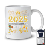 Loading Happy New Year 2025; Cheerful New Year Drinking Fireworks; Family Friends Group T-Shirt