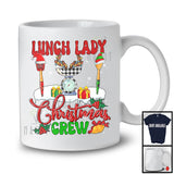 Lunch Lady Christmas Crew; Awesome Christmas Plaid Lunch Lady Group; X-mas Snowing Jobs T-Shirt