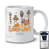 Lunch Lady Squad, Lovely Thanksgiving Lunch Lady Tools Plaid Leopard Turkey, Family Group T-Shirt