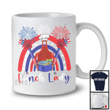 Lunch Lady, Amazing 4th Of July American Flag Hat Rainbow Lover, Careers Patriotic Group T-Shirt