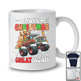 Make Christmas Great Again; Joyful Christmas Trump Gingerbread On Monster Truck Won T-Shirt