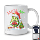 Mamacado; Lovely Christmas Lights Santa Mama Avocado; Pregnancy X-mas Family T-Shirt