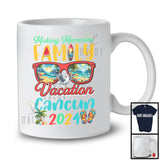 Memories Family Vacation Cancun 2024, Joyful Summer Vacation Sunglasses Beach, Family T-Shirt