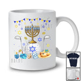 Menorah With Golf Equipment; Wonderful Hanukkah Family Golf Player Playing; Sport Team T-Shirt