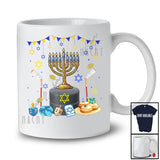 Menorah With Hockey Stick; Wonderful Hanukkah Family Hockey Player Playing; Sport Team T-Shirt