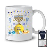 Menorah With Lacrosse Equipment; Wonderful Hanukkah Family Lacrosse Player Playing; Sport Team T-Shirt