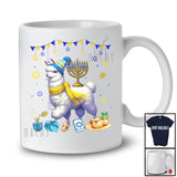 Menorah With Llama; Wonderful Hanukkah Family Menorah Llama Lover; Family Group T-Shirt