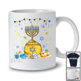 Menorah With Softball Equipment; Wonderful Hanukkah Family Softball Player Playing; Sport Team T-Shirt