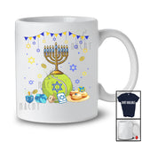 Menorah With Tennis Equipment; Wonderful Hanukkah Family Tennis Player Playing; Sport Team T-Shirt