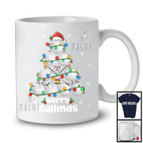 Merry Ballmas; Awesome Christmas Lights Tree Golf; X-mas Santa Golf Sport Player T-Shirt