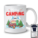 Merry Camping; Wonderful Christmas Winter Santa Go Camping; Outside Activities Group T-Shirt