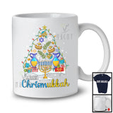 Merry Chrismukkah 2024; Awesome Christmas Hanukkah Lights Menorah; Snowing Family Group T-Shirt