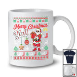 Merry Christmas Yall; Cheerful X-mas Lights Santa Snowing Around; Sweater Family Group T-Shirt