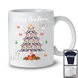 Merry Christmas; Adorable Santa Cockatiel Christmas Tree Lights; Animal Lover X-mas Group T-Shirt