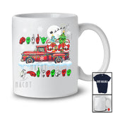 Merry Christmas; Adorable X-mas ASL Three Santa On Pickup Truck; Hand Sign Language Family T-Shirt