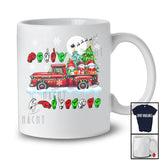 Merry Christmas; Adorable X-mas ASL Three Snowman On Pickup Truck; Hand Sign Language Family T-Shirt