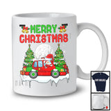 Merry Christmas; Amazing X mas Moon Tree Santa Police Car Driver Lover; Family Group T-Shirt