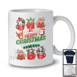 Merry Christmas; Awesome X-mas Collection Gnomes Snowman Coffee; Snowing Family Group T-Shirt