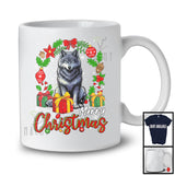 Merry Christmas; Awesome X-mas Wolf Wild Animal Lover; Snowing Matching Family Group T-Shirt