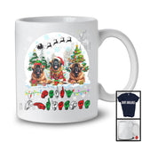 Merry Christmas; Fantastic Christmas Moon Three Leonbergers Owner; ASL Sign Language Moon T-Shirt