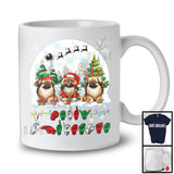 Merry Christmas; Fantastic Christmas Moon Three Pekingeses Owner; ASL Sign Language Moon T-Shirt