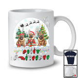 Merry Christmas; Fantastic Christmas Moon Three Shar Peis Owner; ASL Sign Language Moon T-Shirt