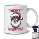 Merry Christmas; Wonderful X-mas Man Afro Pink Santa Glasses; African Family Group T-Shirt