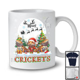 Merry Crickets; Amazing Christmas Lights Three ELF Santa Bearded Dragons; Snowman T-Shirt