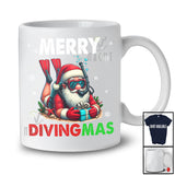 Merry Divingmas; Fantastic Christmas Santa Scuba Diving Lover; X-mas Diver Family Group T-Shirt