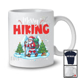 Merry Hiking; Wonderful Christmas Winter Santa Go Hiking; Outside Activities Group T-Shirt