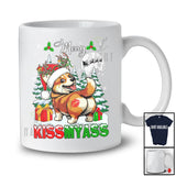 Merry Kissmyass; Sarcastic Christmas Naughty Santa Reindeer Corgi Ass; Farmer Family Group T-Shirt