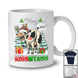 Merry Kissmyass; Sarcastic Christmas Naughty Santa Reindeer Cow Ass; Farmer Family Group T-Shirt