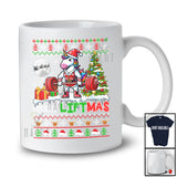 Merry Liftmas; Humorous Christmas Muscle Unicorn Weightlifting; Sweater Gym Workout Group T-Shirt