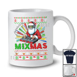 Merry Mixmas; Amazing Christmas Santa DJ Player Dancing Lover; X-mas Sweater Family T-Shirt