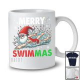 Merry Swimmas; Fantastic Christmas Santa Swimming; X-mas Swimmer Family Group T-Shirt