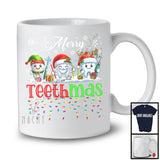 Merry Teethmas; Adorable Christmas Reindeer ELF Santa Teeth; X-mas Dental Dentist Lover T-Shirt