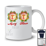 Merry Titmas; Sarcastic Christmas Reindeer Boobs; Naughty Matching X-mas Women Family Group T-Shirt