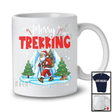 Merry Trekking; Wonderful Christmas Winter Santa Go Trekking; Outside Activities Group T-Shirt