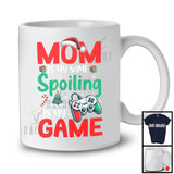 Mom Is My Name Spoiling Is My Game, Humorous Christmas Santa Gaming, Gamer Family T-Shirt