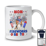 Mom Of An Awesome Fireworks Director, Lovely 4th Of July Beagle, Fireworks Patriotic T-Shirt