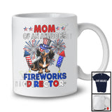 Mom Of An Awesome Fireworks Director, Lovely 4th Of July Dachshund, Fireworks Patriotic T-Shirt