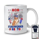 Mom Of An Awesome Fireworks Director, Lovely 4th Of July Sheltie, Fireworks Patriotic T-Shirt