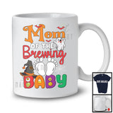 Mom Of The Brewing Baby, Humorous Halloween Pregnancy Witch Boo Ghost, Family Group T-Shirt