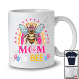 Mom To Bee, Humorous Mother's Day Bee Rainbow, Pregnancy Announcement Beekeeper T-Shirt