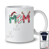 Mom; Amusing Mother's Day Christmas Santa Beagle Reindeer; X-mas Family Group T-Shirt