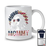 Mommy, Amazing 4th Of July American Flag Sunglasses Girl, Sunflower Patriotic Family Group T-Shirt