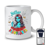 Mother Of Nightmares; Creepy Halloween Movie Drinking Coffee Rose; Mom Family Group T-Shirt